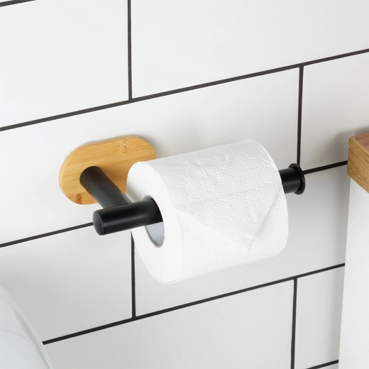 Elegant kombination af bambus og sort rustfrit stål