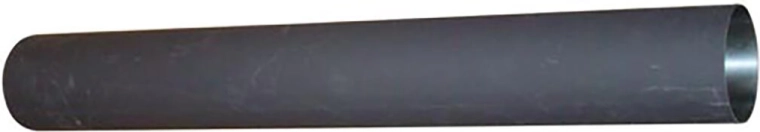 Røgrør 160 mm, længde 750 mm, godstykkelse 1,5 mm, sort