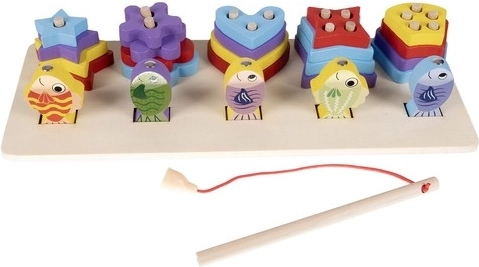 2 i 1: formsorter og fiskespil