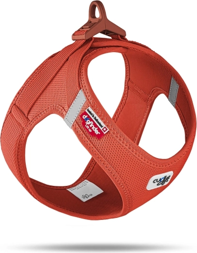 Curli air-mesh sele med spænde Sun Orange 2XS (2–4 kg)