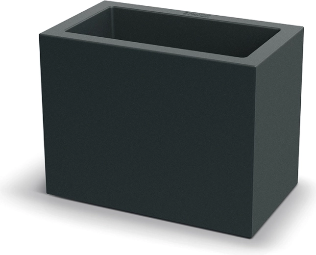 Blomsterkasse Geneca Case mørkegrå 58 cm