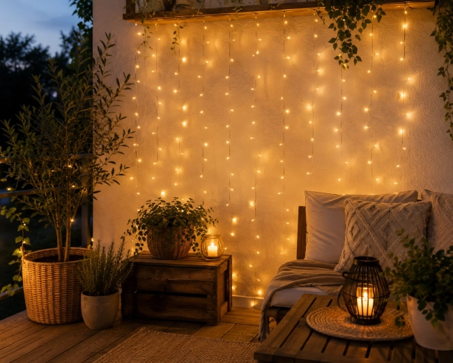100 LED i varm hvid