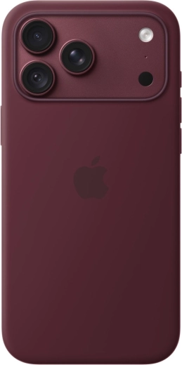 Apple silikonecover med MagSafe til iPhone 18 Pro Max – vinrød
