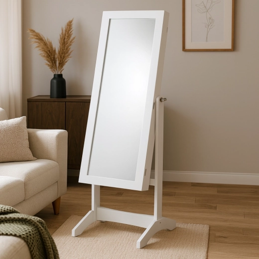 Fuldstørrelsespejl med justerbar vinkel