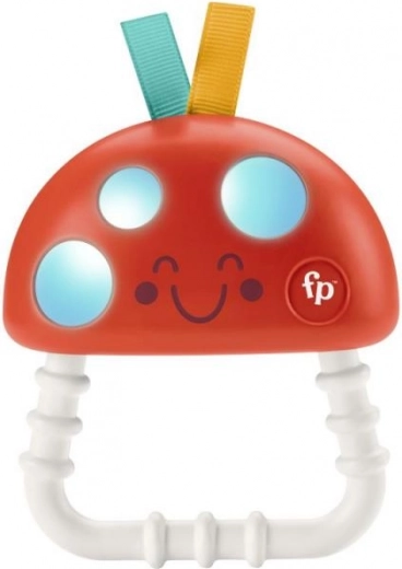 Fisher-Price bidelegetøj og rangle Fluesvamp, lysende silikone 2-i-1