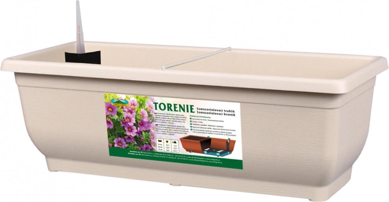 Selvvandende altankasse Torenie Modern 50 cm lys brun