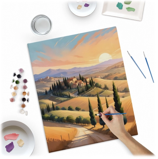 Op til 30 dækkende akrylfarver for et strålende resultat