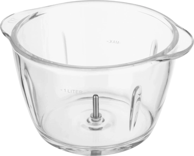 Glasskål med en kapacitet på 1 liter