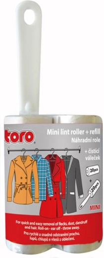Rense-selvklæbende mini-rulle med ekstra refill 2,8 × 7,5 cm