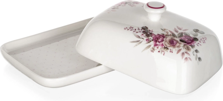 Praktisk låg med knop holder smørret friskt