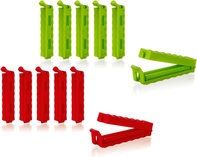 Poseklemmer til lukning af poser Culinaria 8,5 cm, 6 stk. (farvemix)