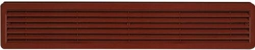 Plastikventilationsrist til dør 500 × 90 mm - 2 stk. – Brun