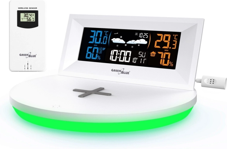 Trådløs Qi-opladning direkte i basen