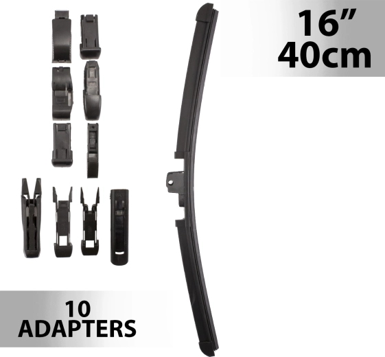 Vinduesvisker Carguard 40 cm med 10 adaptere