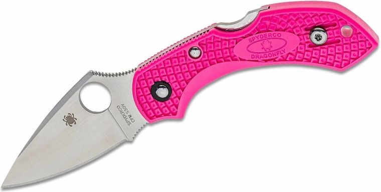 Spyderco Dragonfly 2 Pink foldekniv 5,8 cm, satin, pink, FRN