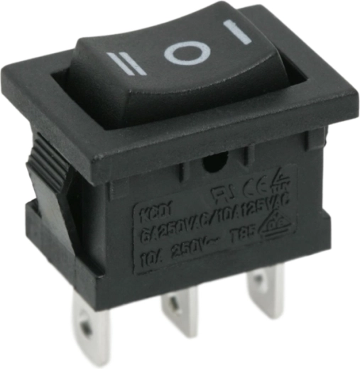 Sort trepositions-vippeafbryder ON-OFF-ON