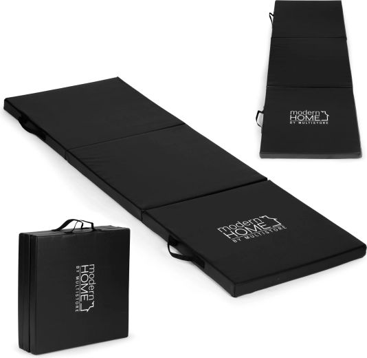 Sammenfoldelig gymnastikmåtte ModernHome 182 × 60 cm sort
