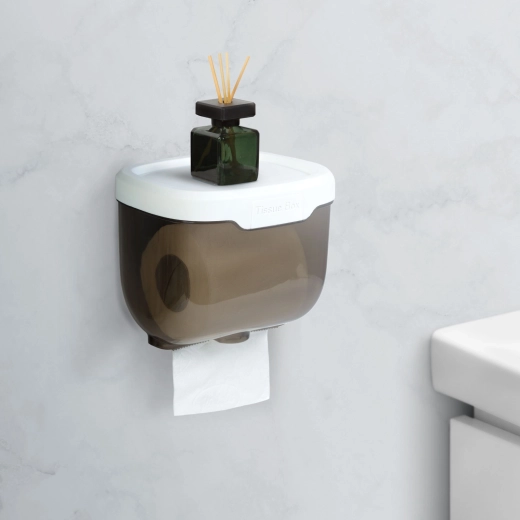 Vægholder til toiletpapir med hylde