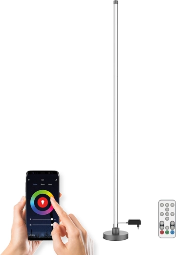 Solight smart LED-gulvlampe Rainbow Wi‑Fi RGB CCT 140 cm