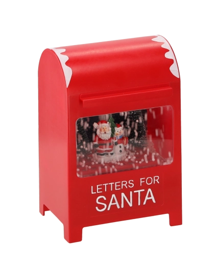 Dekoration og postkasse til “breve til Julemanden”