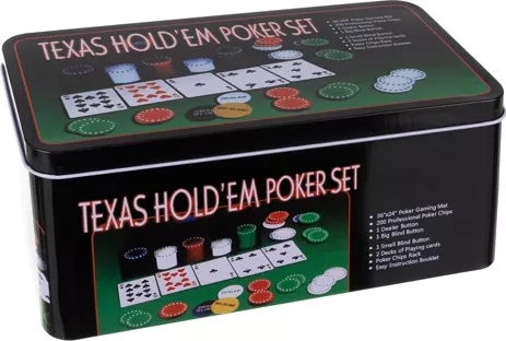 Komplet udstyr til Texas Hold'em
