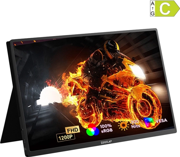 Bærbar monitor ZEUSLAP P16 Plus 16" WUXGA 180 Hz