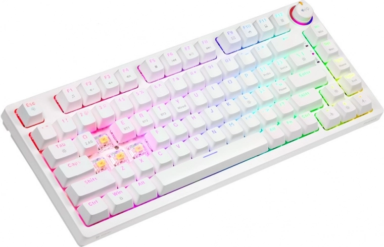 Mekanisk tastatur Phenix White Gateron Yellow