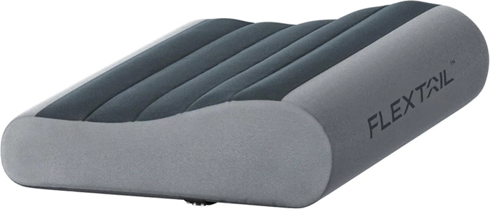 Flextail Zero Pillow oppustelig rejsepude grå