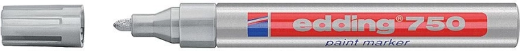 Laktusch edding 750, sølvfarvet