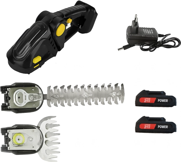 2-i-1: klinge til buske og græssaks