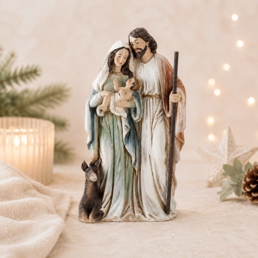 Traditionelt motiv af den hellige familie