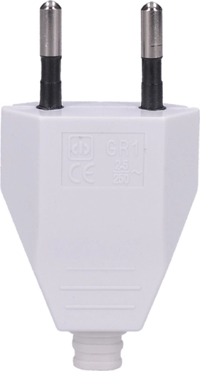 Solight fladt stik type C Euro 2,5 A hvid - 1 stk.