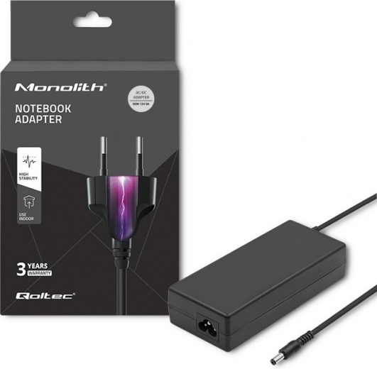 Qoltec strømforsyningsadapter 60W