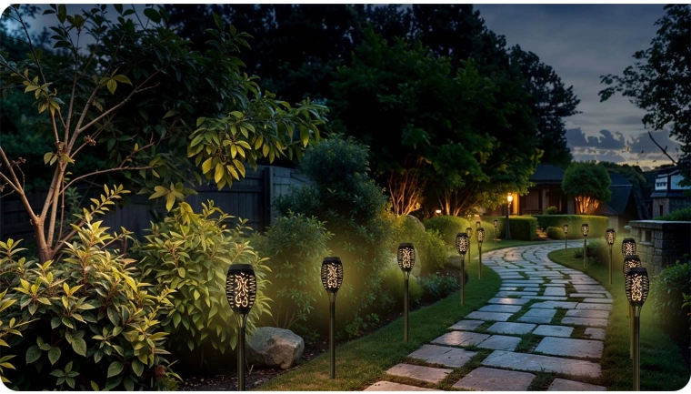 Stemningslys med flammeeffekt