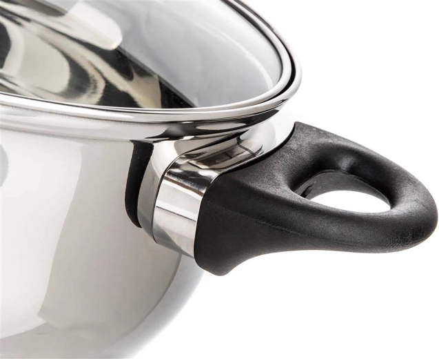 Holdbart rustfrit stål med blank finish