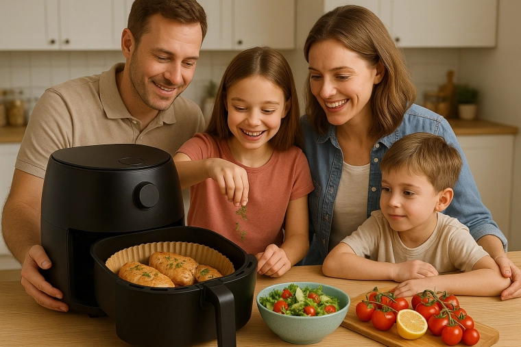 Ren airfryer uden skrubning