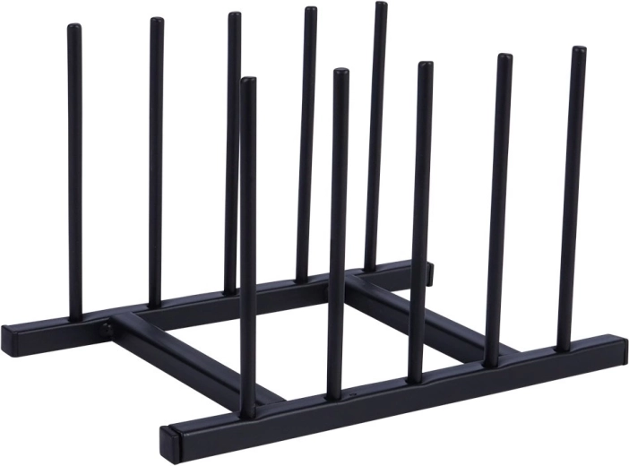 Robust metalkonstruktion i sort