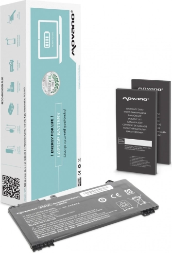 Movano-batteri RE03XL til bærbare HP ProBook 430/440/450 G6 og G7 3500 mAh 40 Wh