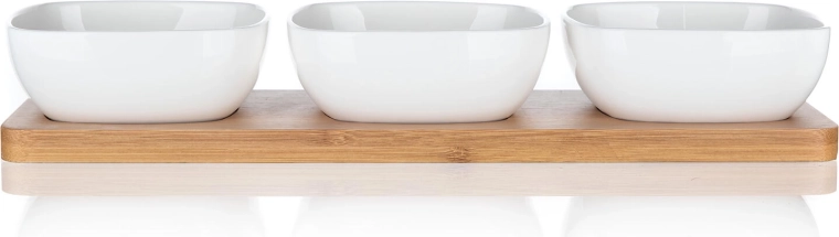 Elegant kombination af porcelæn og bambus