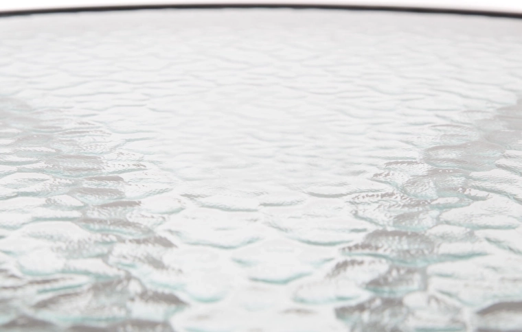 Holdbar glasplade med fin tekstur