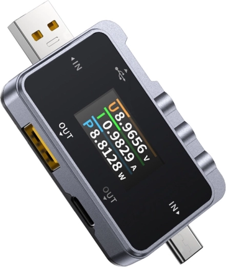Fnirsi FNAC-28 USB-C og USB-A-tester 2-i-1