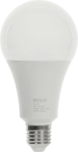 LED-pære RETLUX E27 20 W 4000 K 2700 lm