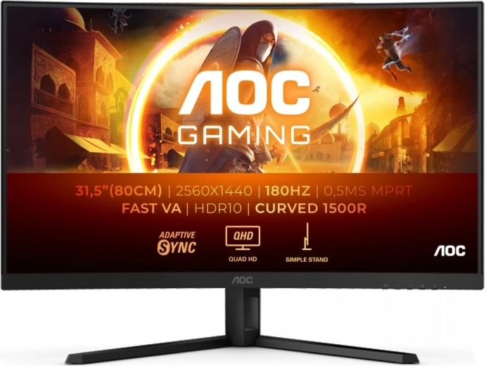 Buet gamingmonitor AOC CQ32G4VE 31,5" QHD 180Hz