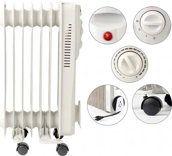 Præcis termostat og 3 effekttrin