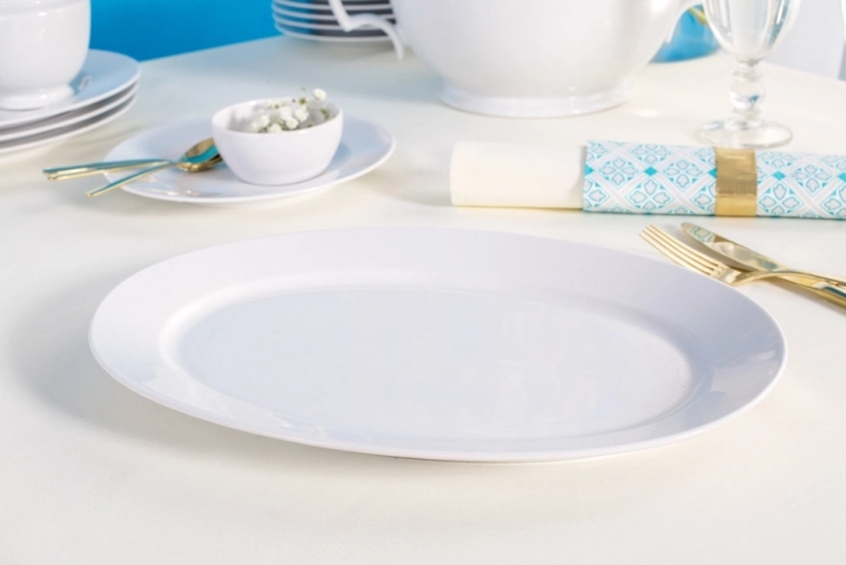 Oval form til elegant servering