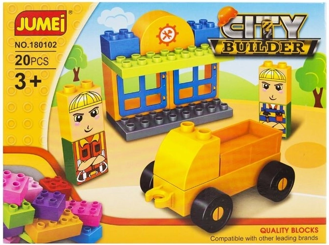 Byggesæt Jumei City Builder by – byggeri, 20 dele, 26 × 19 cm - 1 stk.