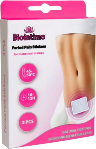 Biointimo varmepatch mod menstruationssmerter (3 stk.)