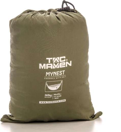 Pentagon Mynest-hængekøje med myggenet TAC MAVEN – Sort