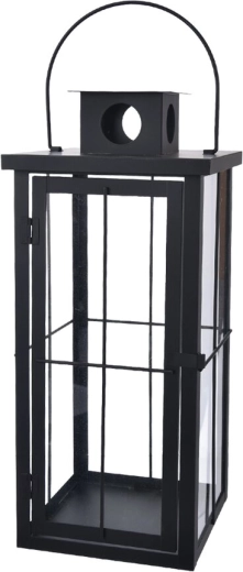 Metal lanterne, sort 20 × 20 × 45 cm
