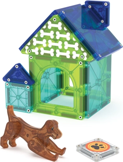 Sødt hundehus med hundefigur